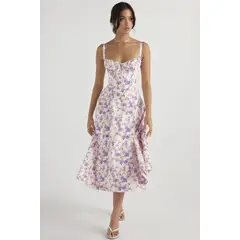 BLWOENS - Vestido casual para Mujer-Púrpura