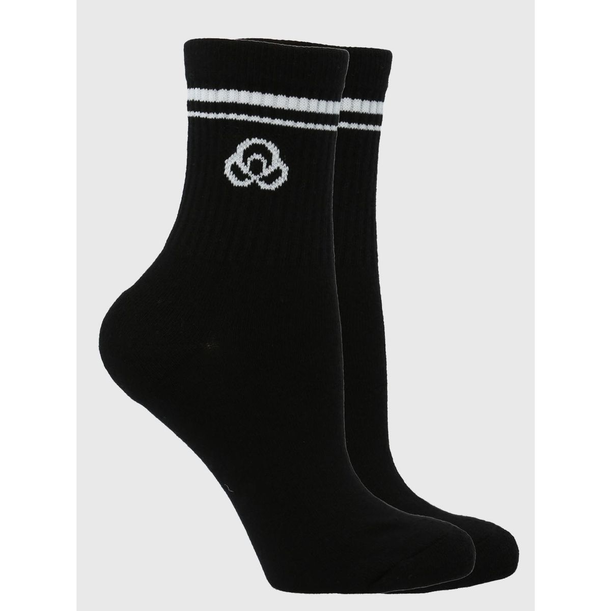 BSOUL - Pack 2 Calcetines Mujer Quarter Negro BSOUL