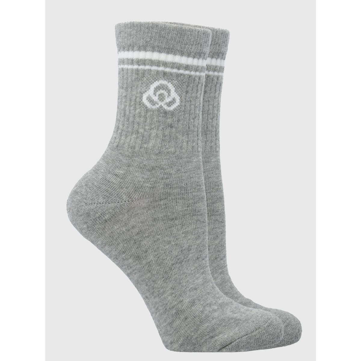 BSOUL - Pack 2 Calcetin Mujer Quarter Gris BSOUL