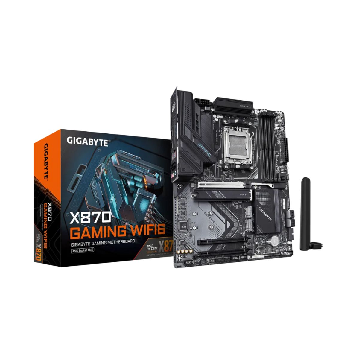 GIGABYTE - MB sAM5 AMD - Gigabyte X870 GAMING WIFI6 - 4x DDR5 - ATX