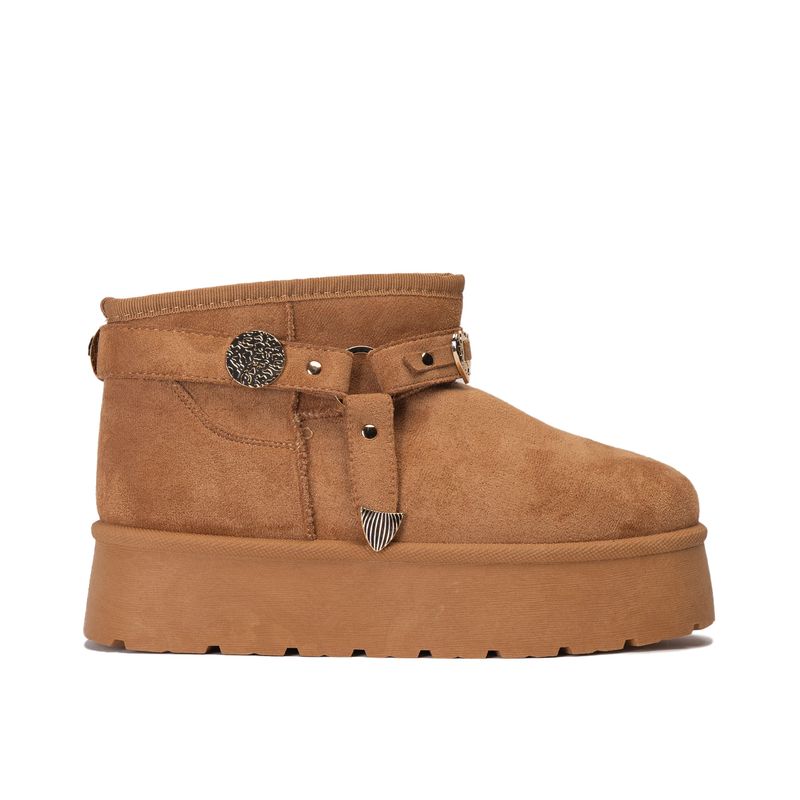 CHINITOWN - Botín Mujer Camel Cefira Chinitown