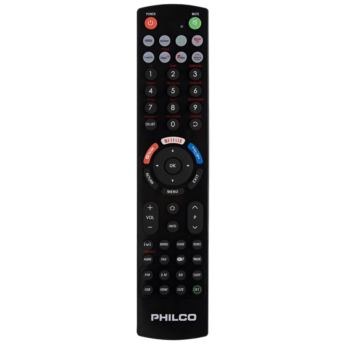 PHILCO - FRP3001 CONTROL REMOTO UNIVERSAL PARA TV