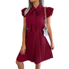 BLWOENS - Vestido casual de verano para mujeres - Rojo