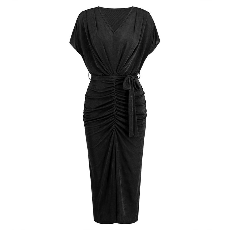BLWOENS - Vestido casual para Mujer-Negro