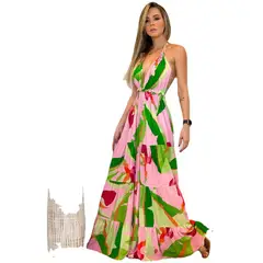 BLWOENS - Vestido casual para Mujer-Verde