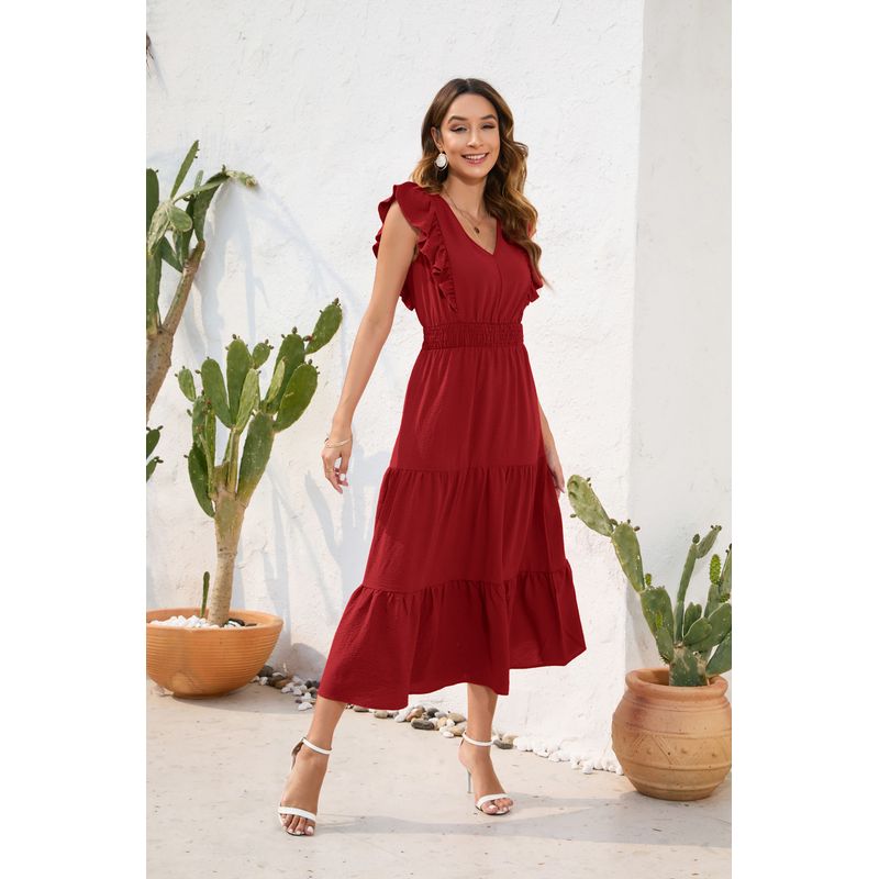 BLWOENS - Vestido Mujer - Rojo