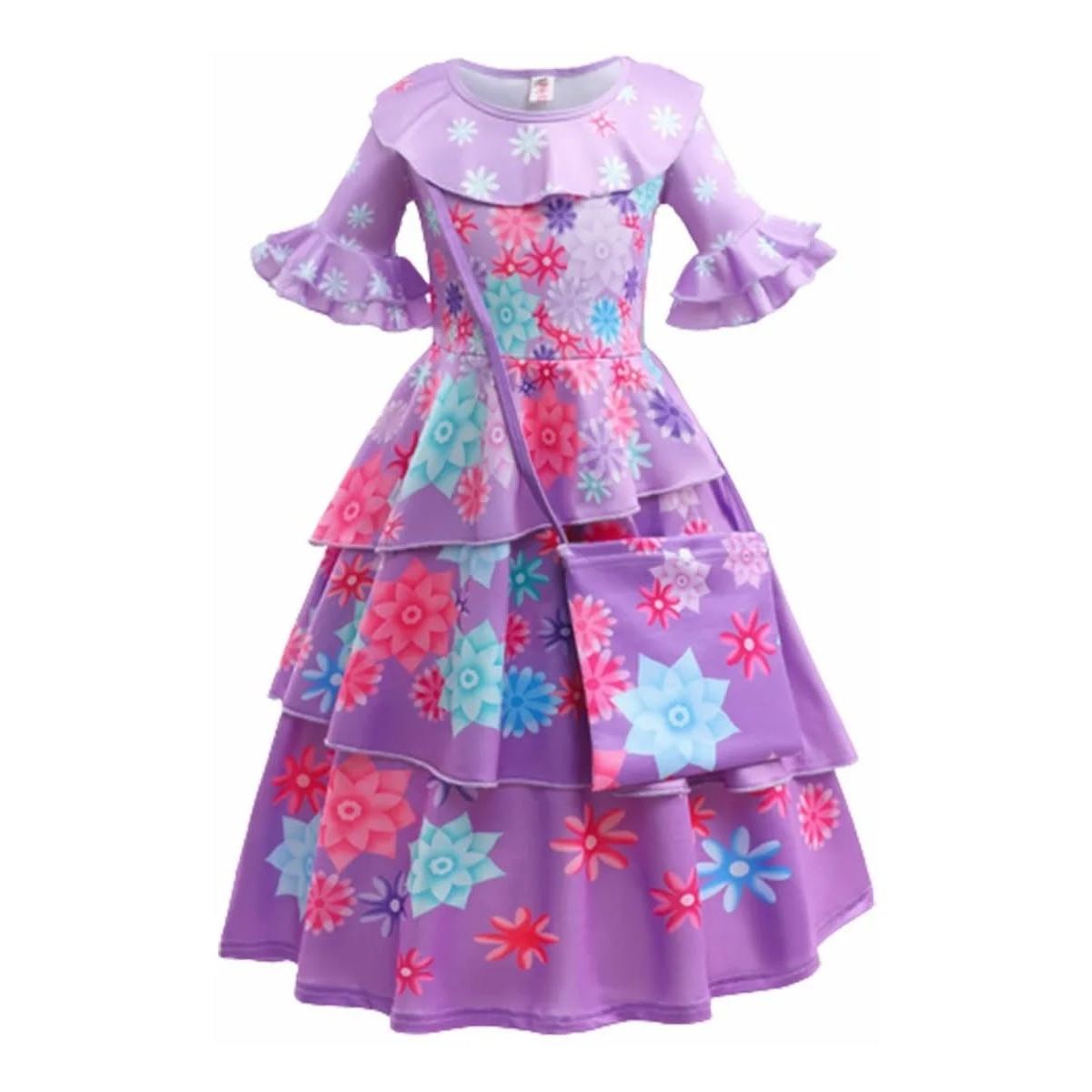 GENERICO - Pack vestido disfraz y cartera de tela talla 120cm