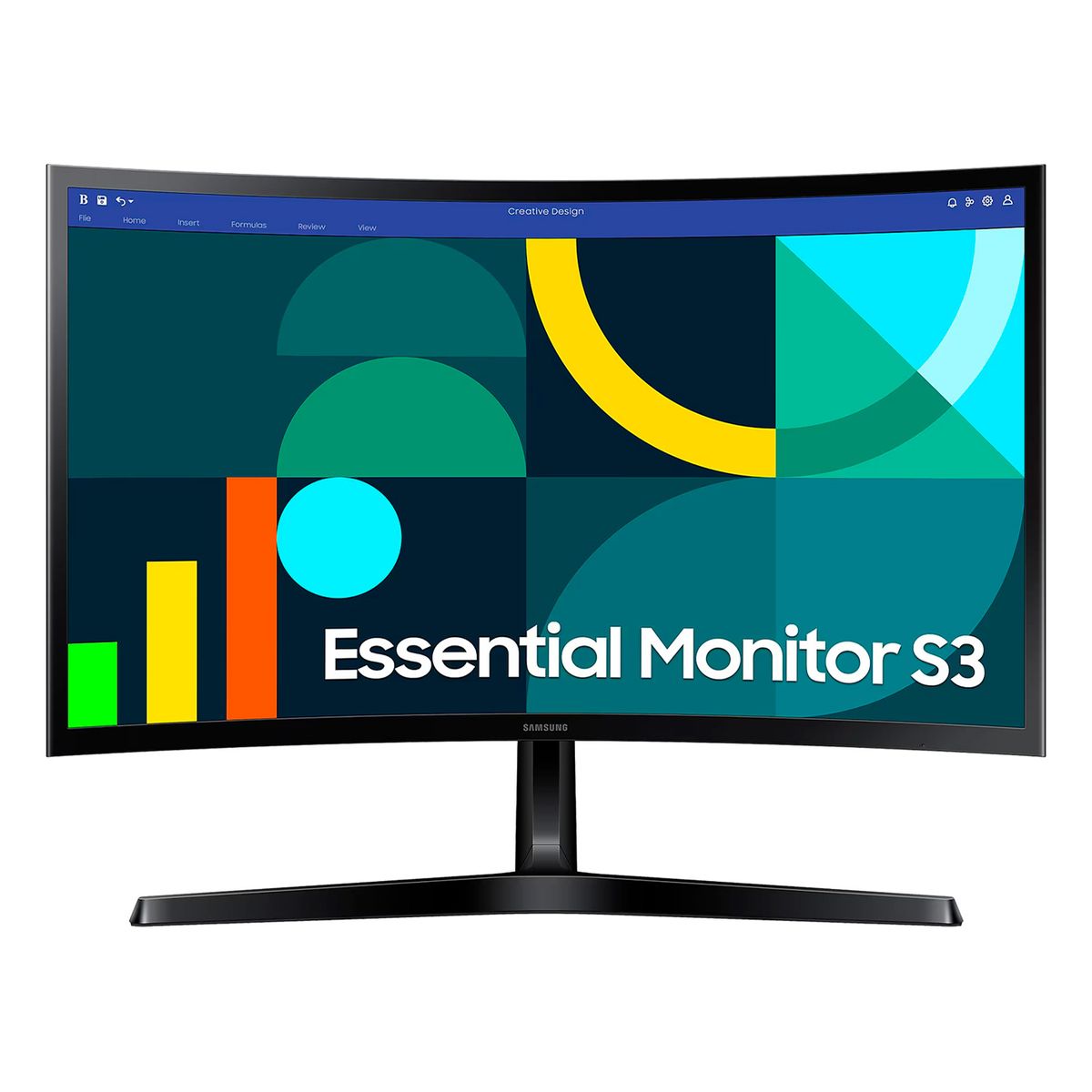 SAMSUNG - Monitor Curvo Samsung Essential M3 24 FHD 100Hz
