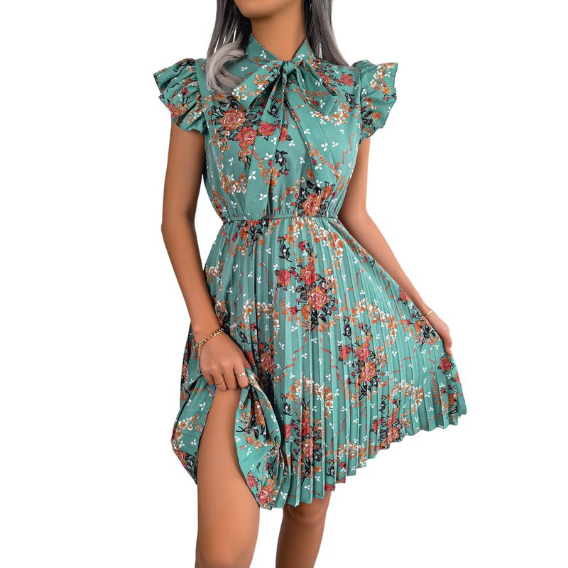 BLWOENS - Vestido casual de verano para mujeres - Verde
