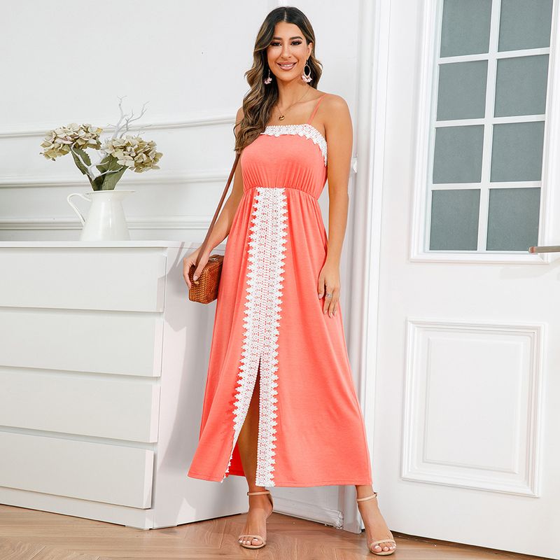 BLWOENS - Vestido casual para Mujer-Rosa