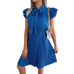BLWOENS - Vestido casual de verano para mujeres - Azul