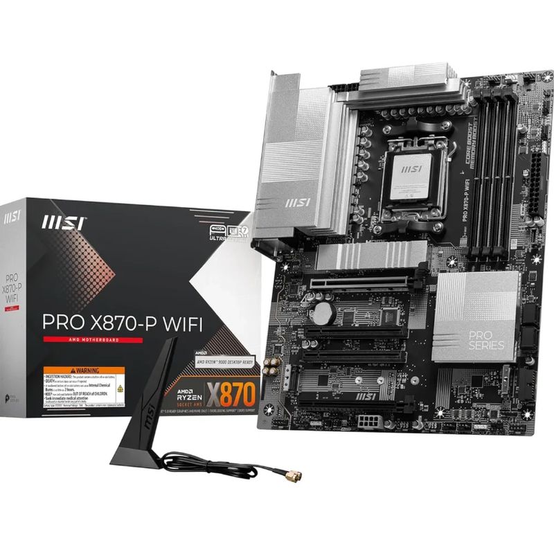MSI - MB sAM5 AMD - MSI PRO X870-P - 4x DDR5 - WIFI - ATX