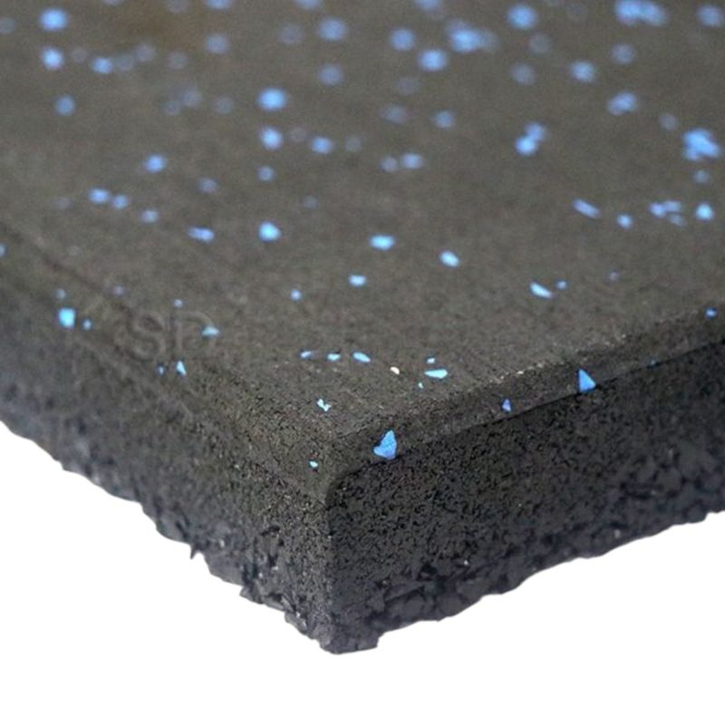 GENERICO - Piso Caucho Gimnasio 50x50cm X Grosor 25mm - Azul