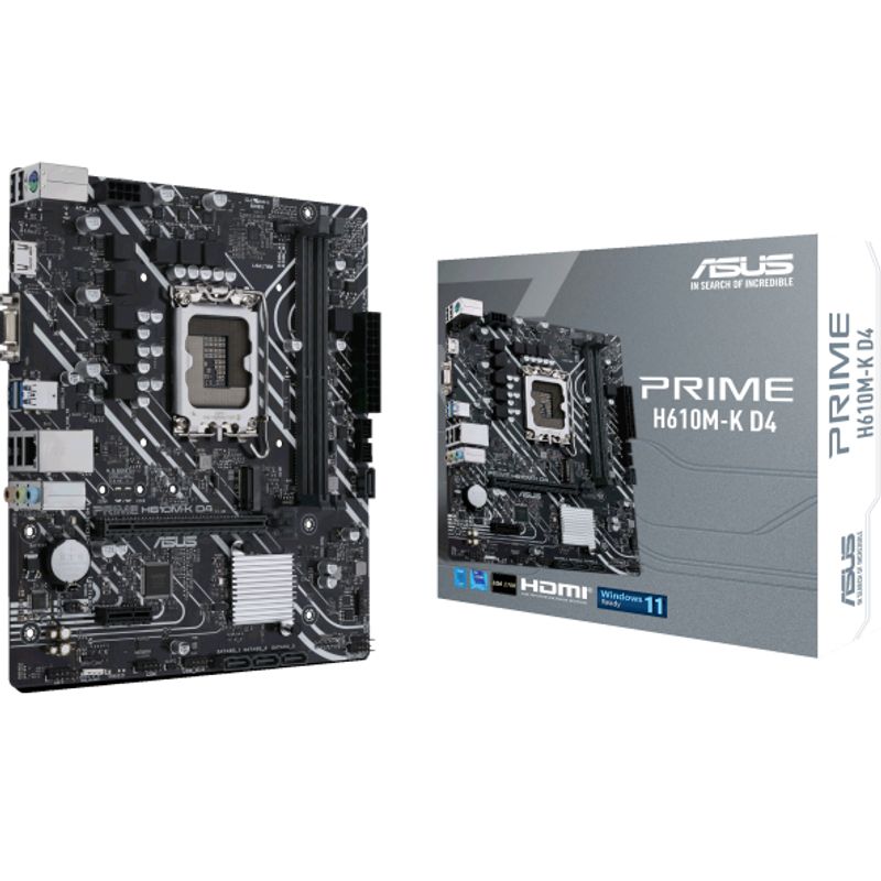ASUS - MB LGA s1700 Intel - ASUS PRIME H610M-K D4 - 2x DDR4 - Micro ATX