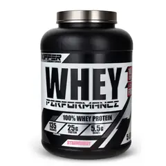 KIFFER - PROTEINA 100% WHEY PERFOMANCE 5 LIBRAS FRUTILLA -