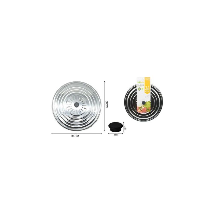GENERICO - TAPA DE ACERO INOX 36CM