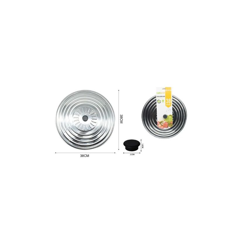 GENERICO - TAPA DE ACERO INOX 38CM