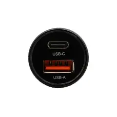 PHILCO - FLP2552B CARGADOR 1224V USBC 20W DOBLE NEGRO