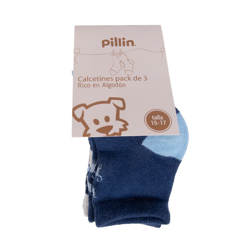 PILLIN - Calcetines Bebe Surtido Pillin PAB123-25SUR  - Multicolor