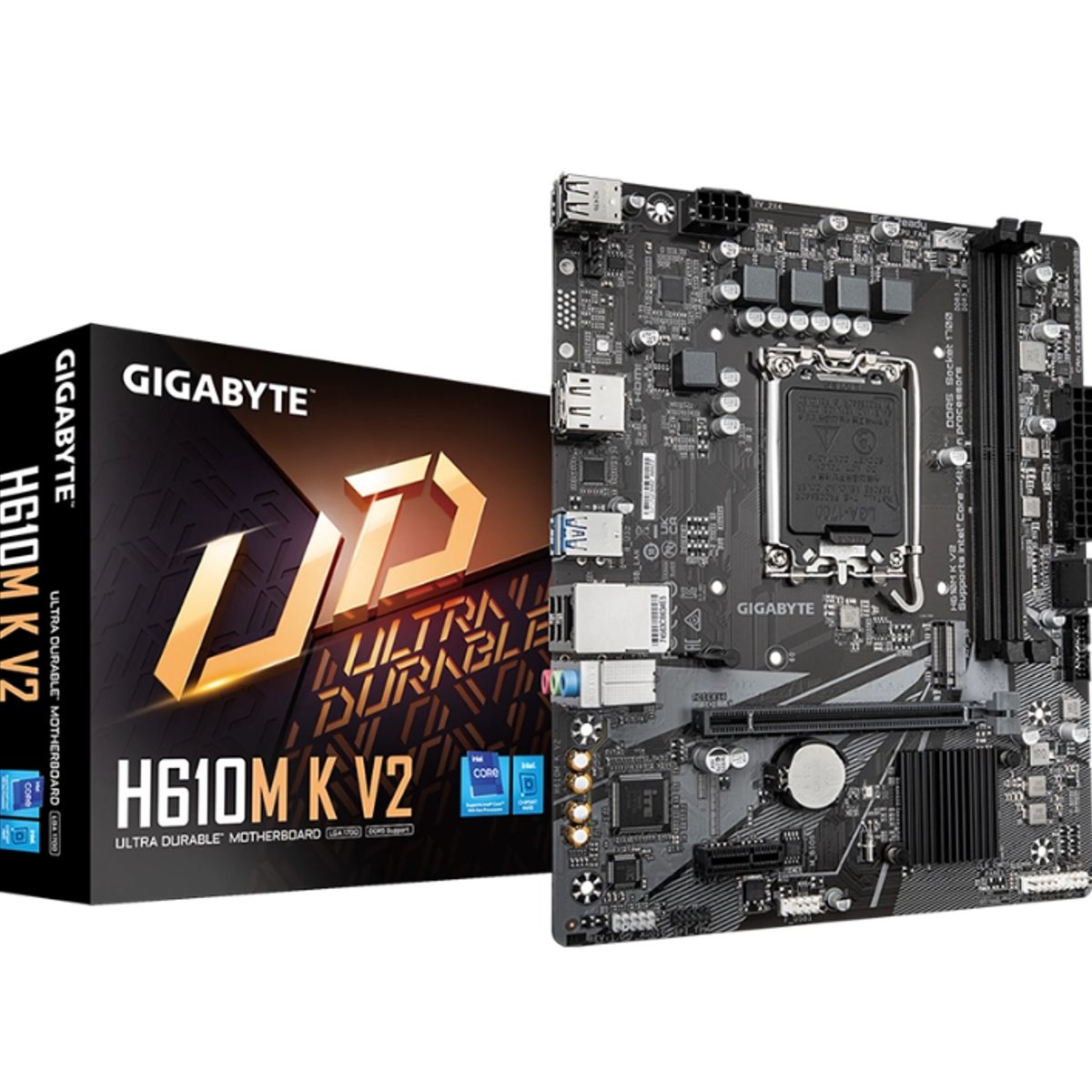 GIGABYTE - MB LGA s1700 Intel - GIGABYTE H610M K v2 - 2x DDR5 - HDMI