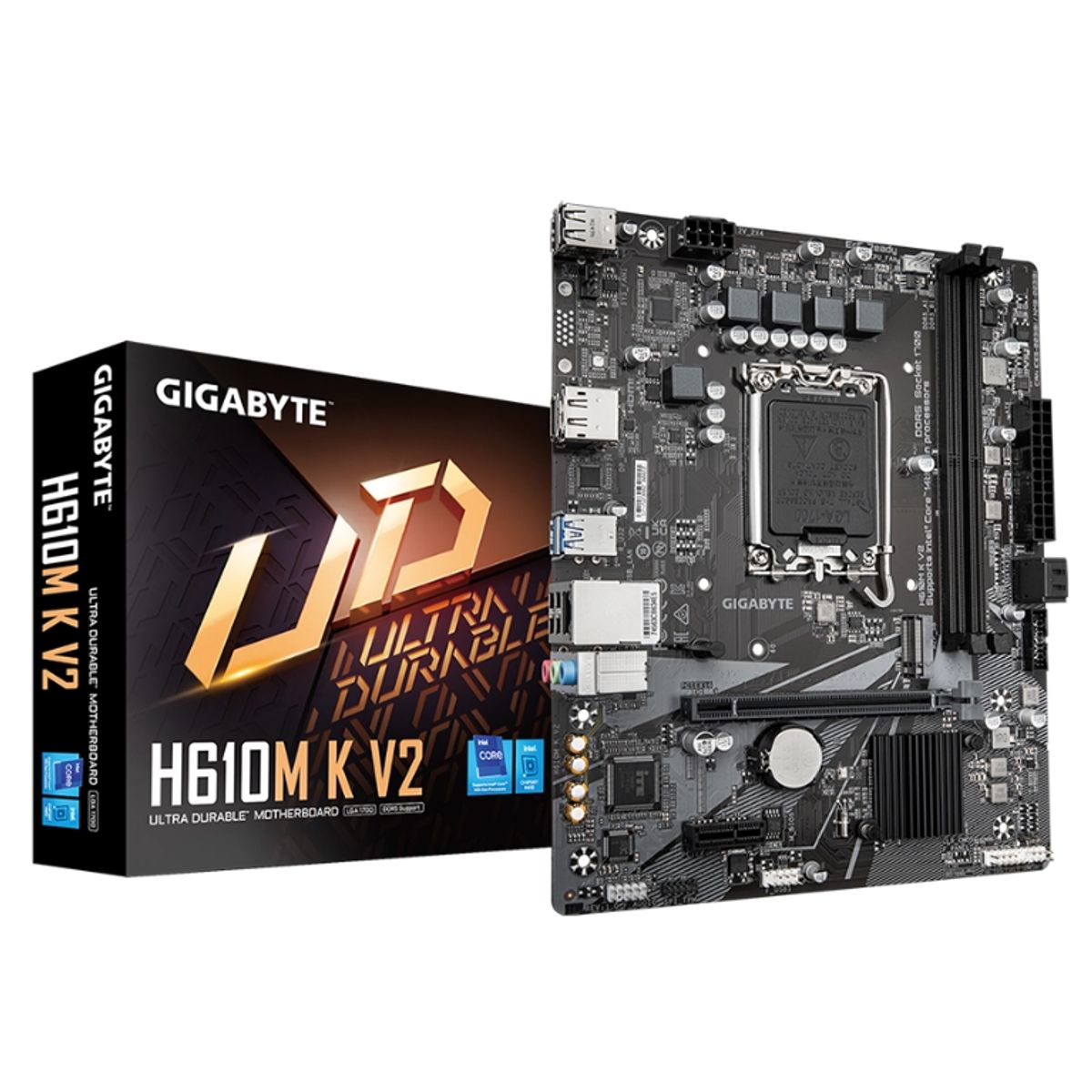 GIGABYTE - MB LGA s1700 Intel - GIGABYTE H610M K v2 - 2x DDR5 - HDMI