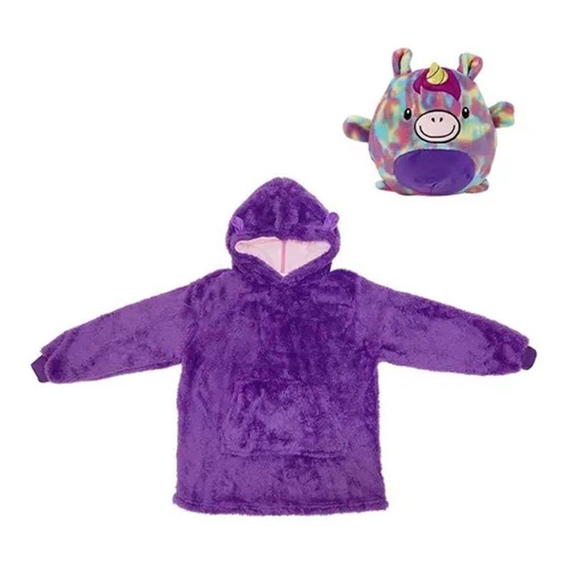 MOVI - Polerón Peluche Polar Infantil Morado