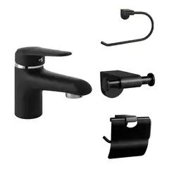 STRETTO - Pack Baño Loft - Grifería + Accesorios