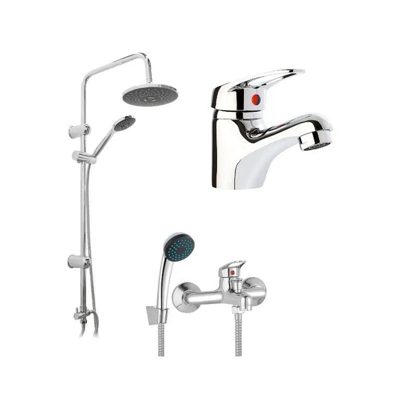 STRETTO - Pack Baño Villareal - Griferías + Columna Ducha