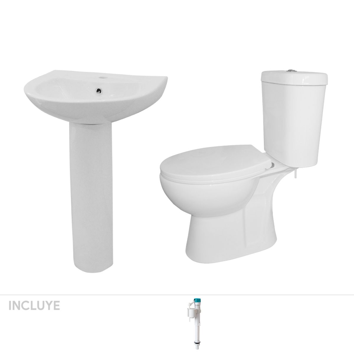 PMB - Pack Baño Aura - Lavamanos + Sanitario