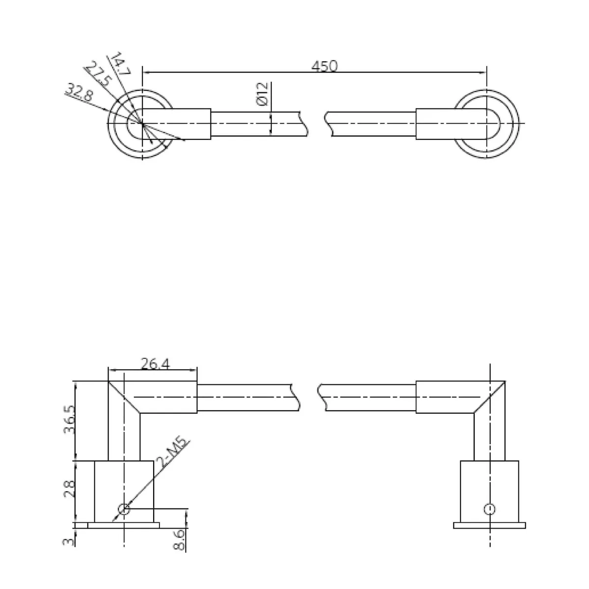 STRETTO - Barra Toalla 18 ( 46cm ) SL