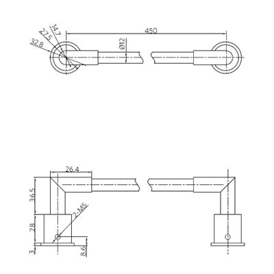 Imagen 2 del producto Barra Toalla 18 ( 46cm ) SL