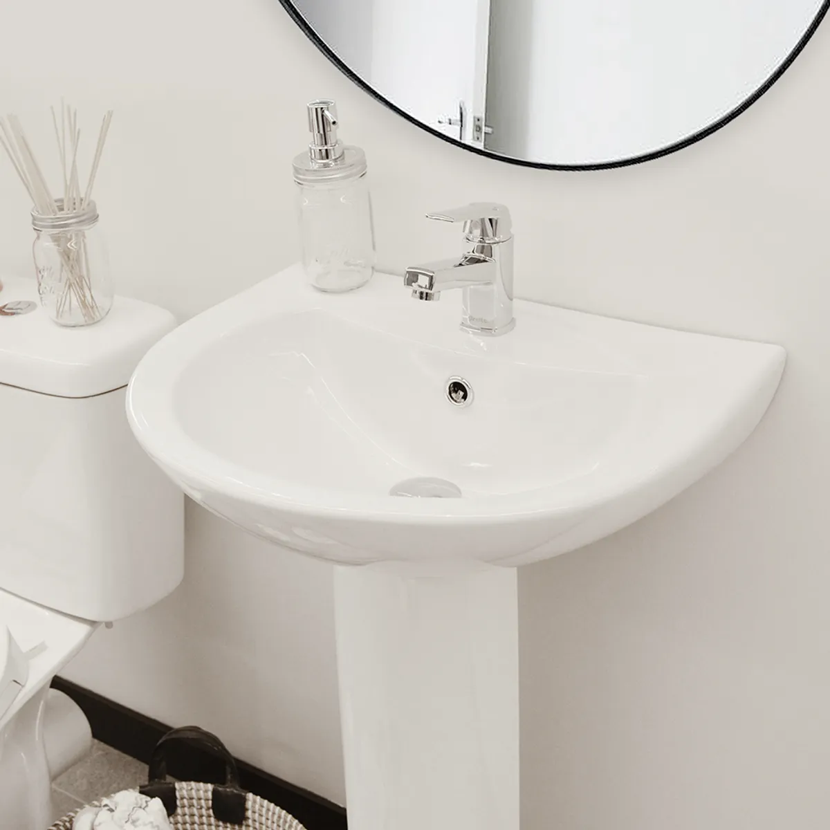 PMB - Vanitorio Mural con Pedestal Completo Aura