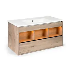 STRETTO - Mueble Vanitorio Completo Éclair 90x43 Lenga