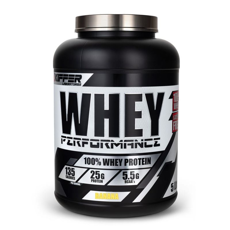 KIFFER - PROTEINA WHEY PERFOMANCE 5 LIBRAS BANANA - KIFFER