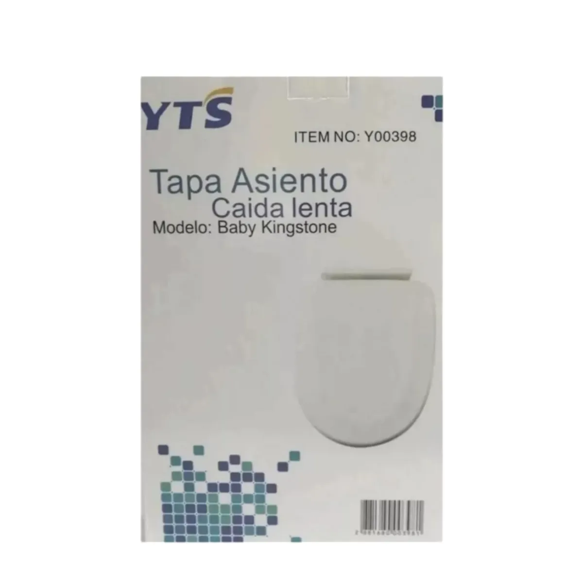 GENERICO - Tapa Asiento Para Baño Wc - Cierre Suave - Y00398 Color Blanco