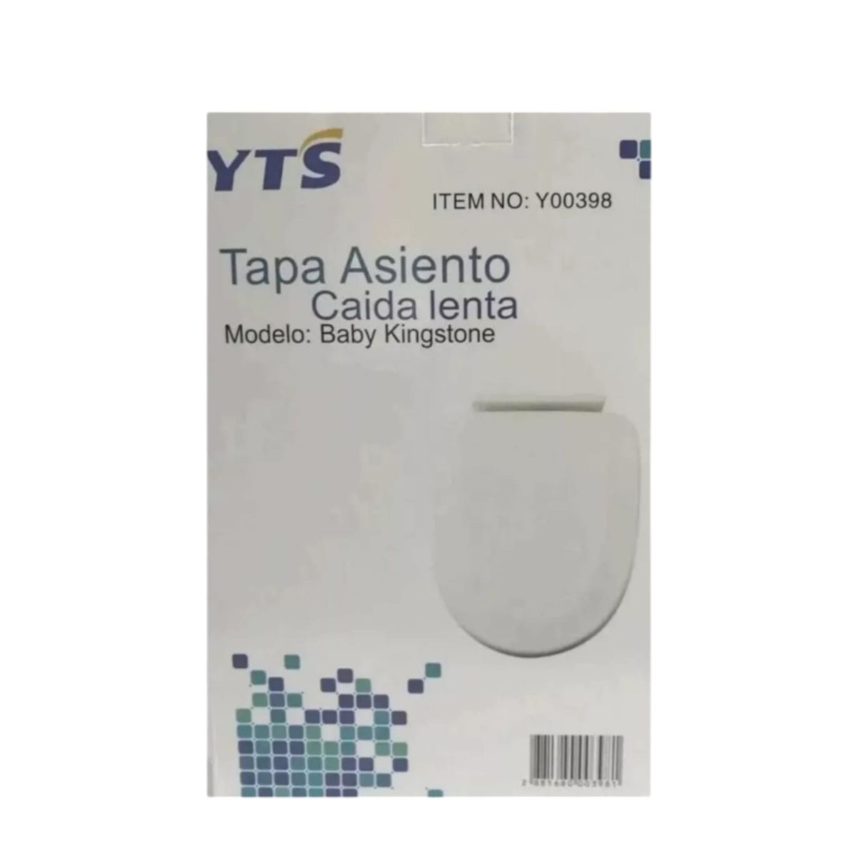 GENERICO - Tapa Asiento Para Baño Wc - Cierre Suave - Y00398 Color Blanco