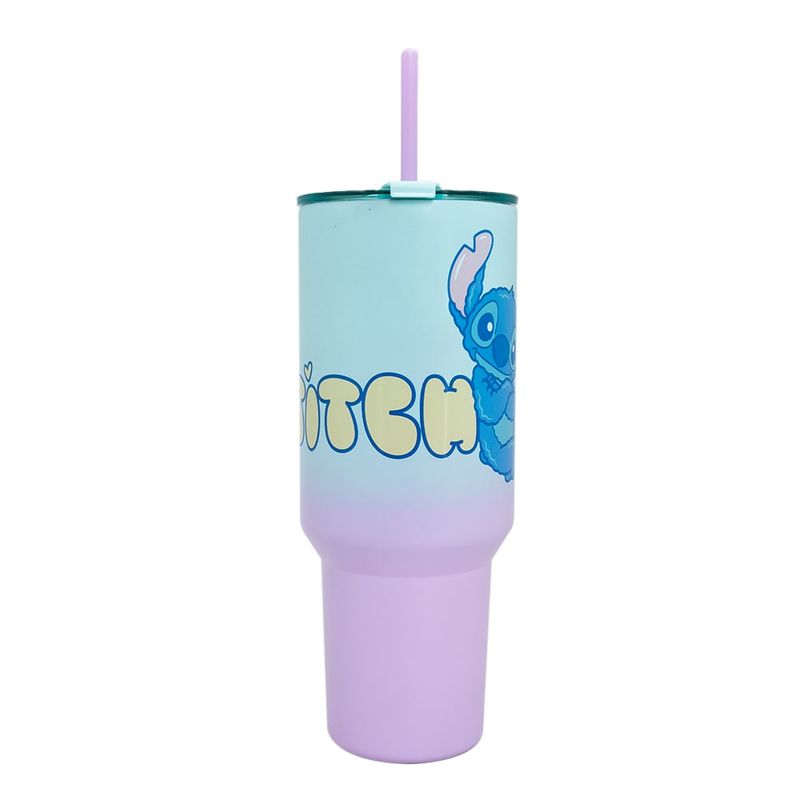 TITANIO - Mug Termico Con Bombilla Disney Stitch Vibes 1180ml Original