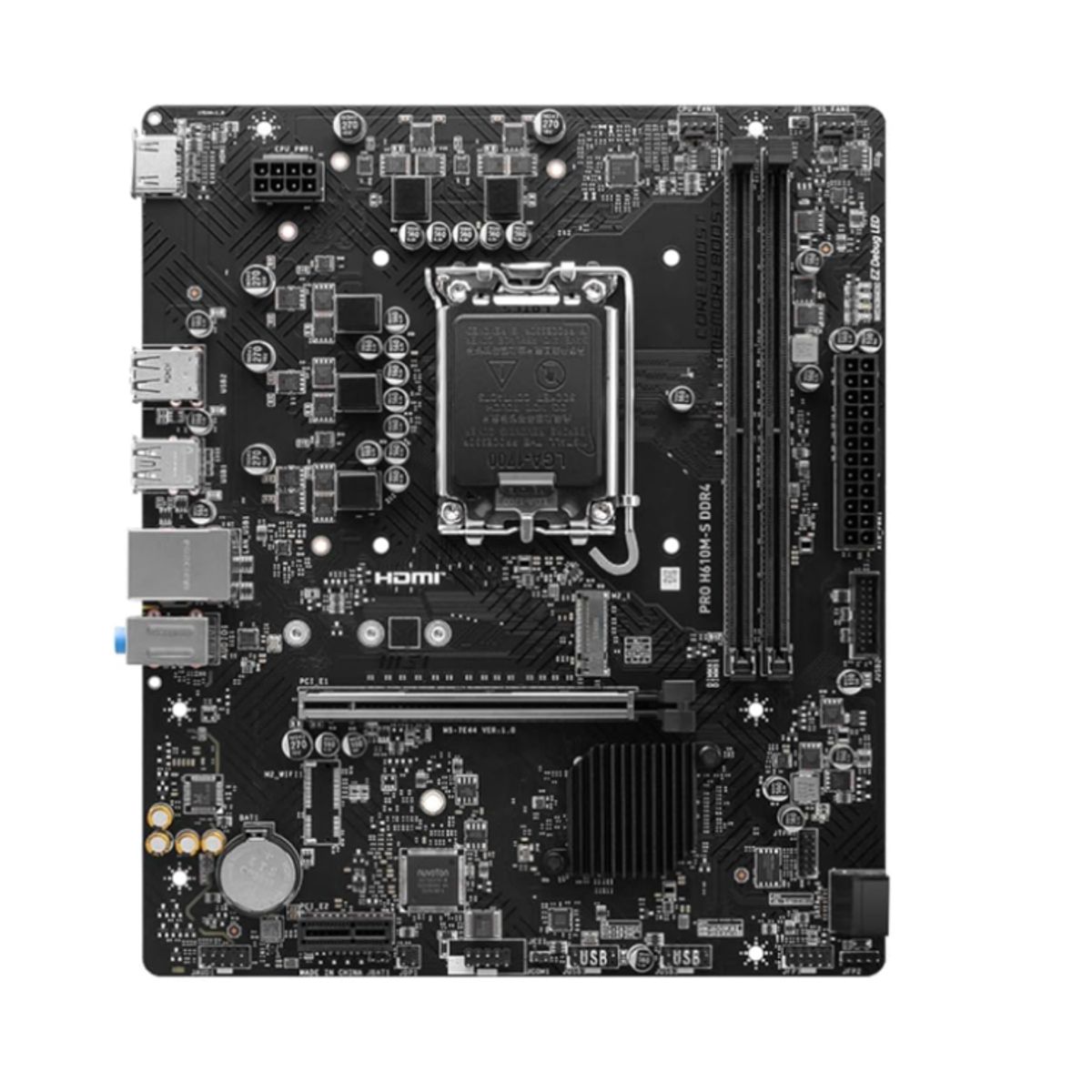 MSI - MB LGA s1700 Intel - MSI PRO-H610M-S DDR4 - 2X DDR4 - Micro ATX