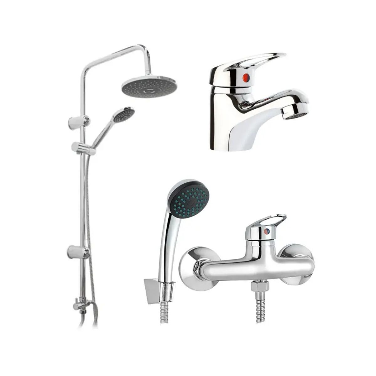 PMB - Pack Baño Casablanca - Griferías + Columna Ducha