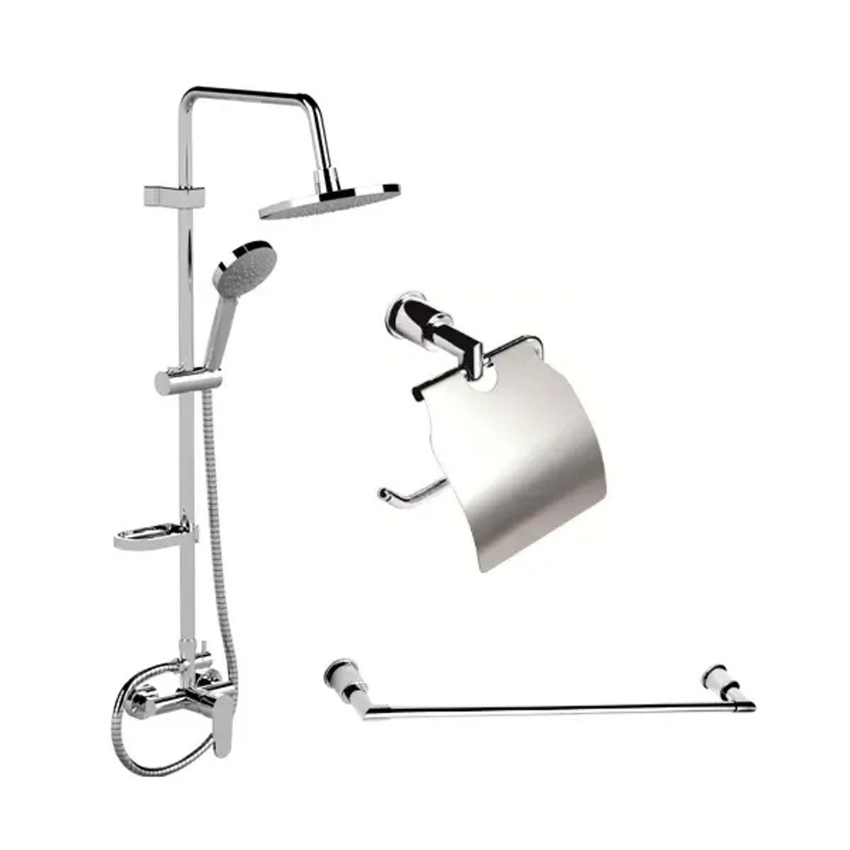 STRETTO - Pack Baño Laredo - Accesorios + Columna Ducha