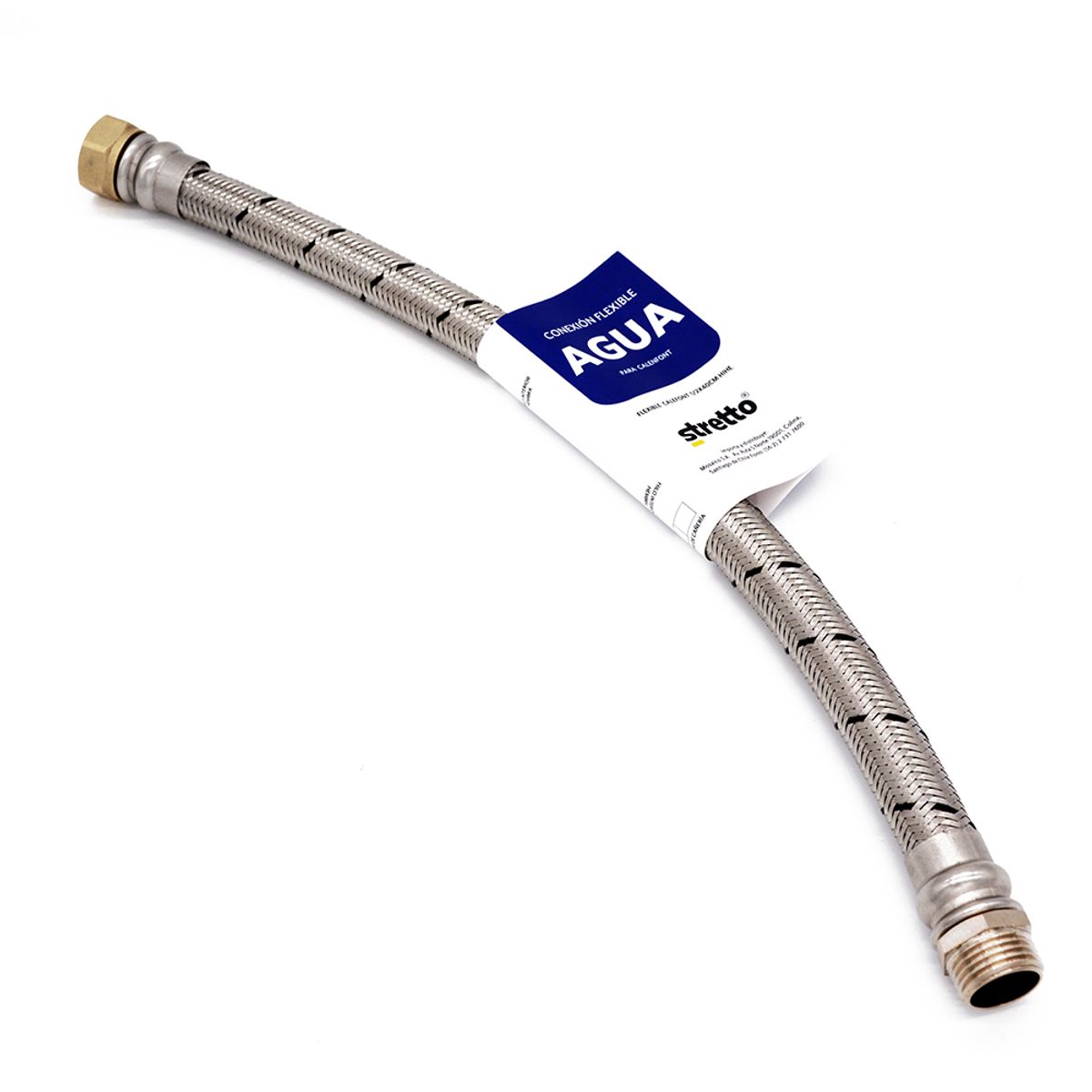 STRETTO - Flexible para Agua Cálefon Hi-He 1/2" 40 cm.