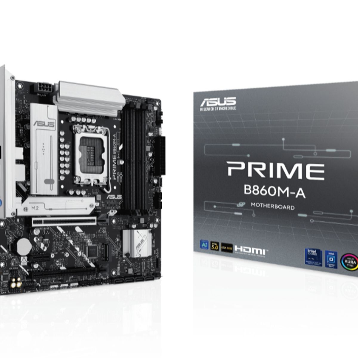 ASUS - MB LGA s1851 Intel - ASUS PRIME B860M-A - 4x DDR5 - Micro ATX