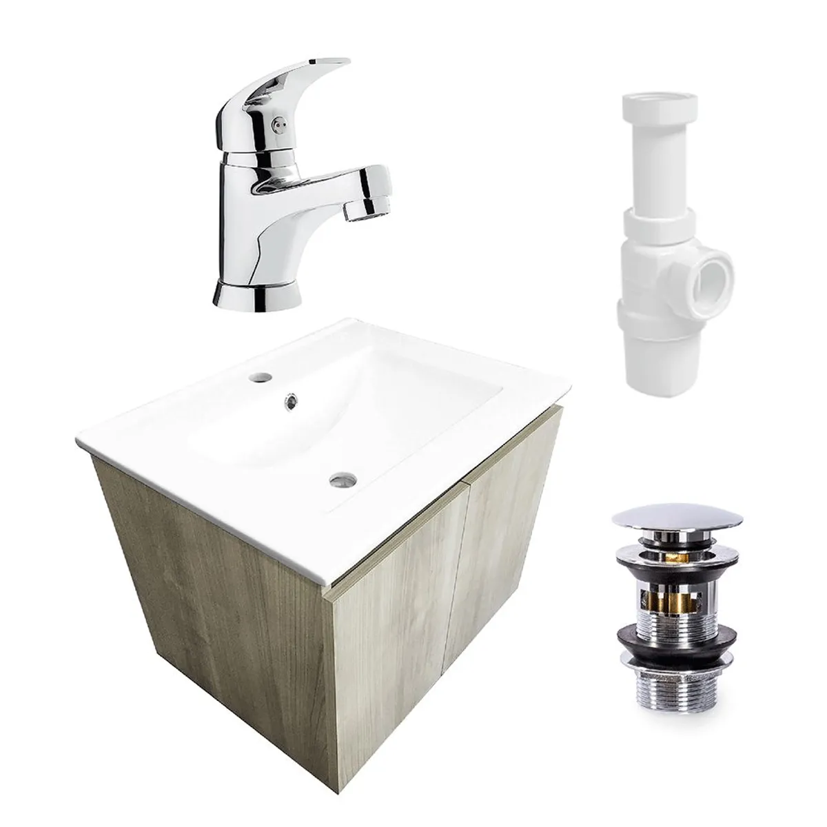 STRETTO - Pack Baño Vintage - Mueble + Grifería