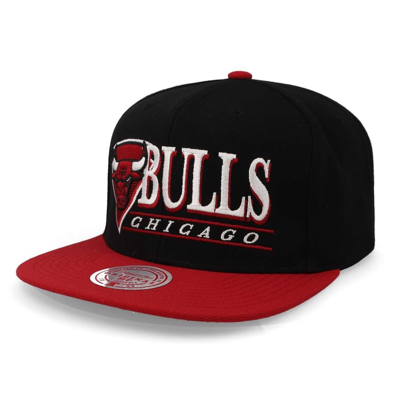 MITCHELL & NESS - Gorra Mitchell & Ness NBA Str 6hsssh22041-Bulls-Unitalla Negro