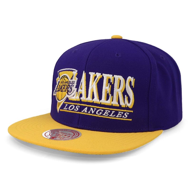 MITCHELL & NESS - Gorra Mitchell & Ness NBA Str Los Ángeles Lakers Purpura Unitalla