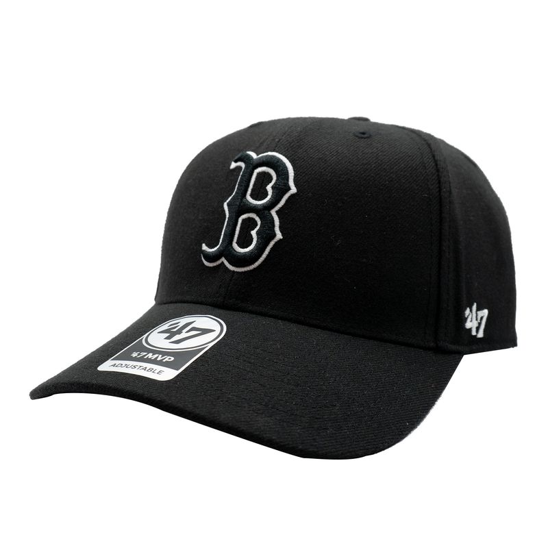 47 BRAND - Gorra 47 MLB Red Sox Black Negro Unitalla
