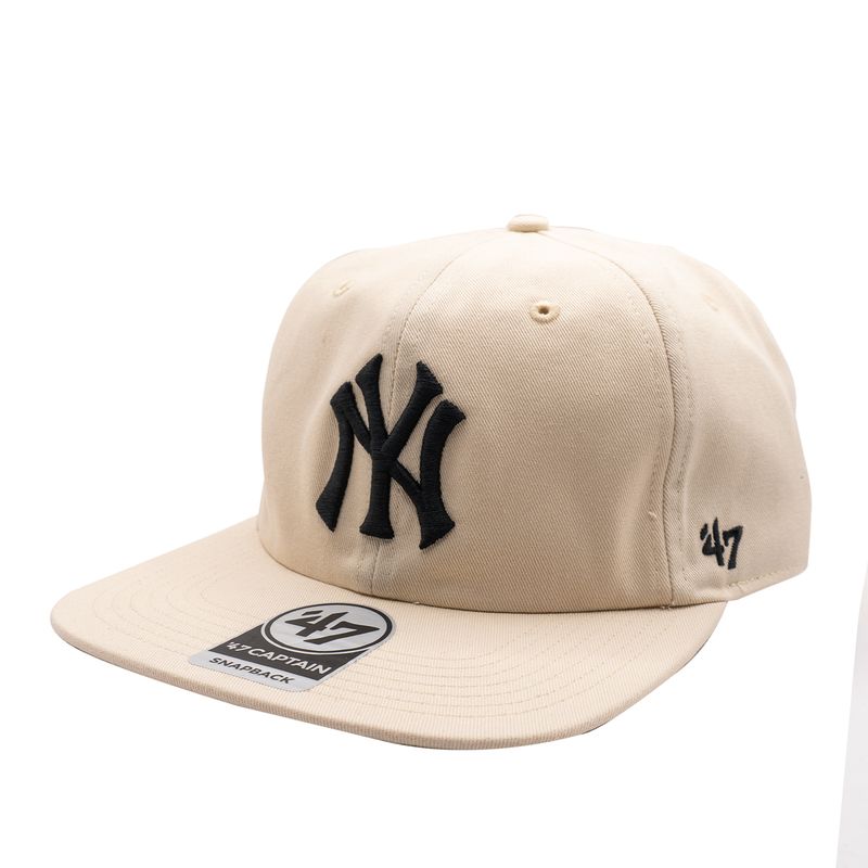 47 BRAND - Gorra 47 MLB Yankees LINSC47 Beige Cerrada