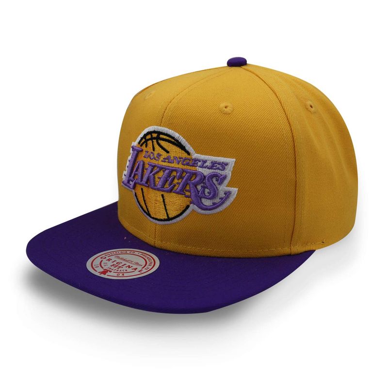 MITCHELL & NESS - Gorra Mitchell & Ness NBA Jumbotron Lakers Hhss3464 Amarillo Unitalla