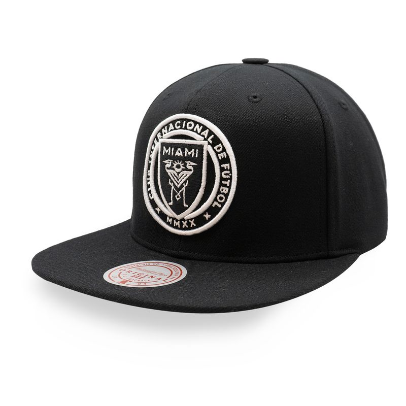 MITCHELL & NESS - Gorra Mitchell & Ness MLS Evergreen Negro/Blanco Miami CF HS8541 Negro
