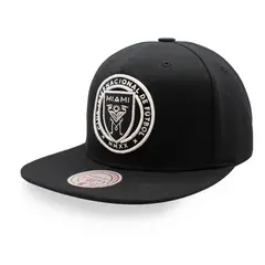 MITCHELL & NESS - Gorra MLS Evergreen Negro/Blanco Miami CF HS8541 Negro